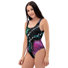 Load image into Gallery viewer, SMK/BsD - Abstract One-Piece Swimsuit (1 of a kind print)