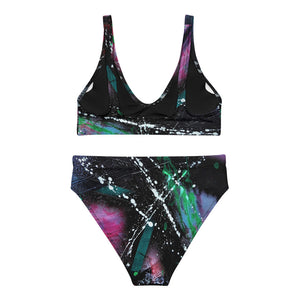 SMK/BsD - High-Waisted Bikini (Exclusive Abstract Design)