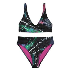 SMK/BsD - High-Waisted Bikini (Exclusive Abstract Design)