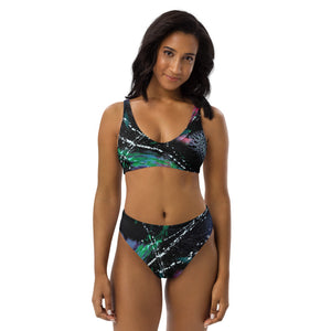 SMK/BsD - High-Waisted Bikini (Exclusive Abstract Design)