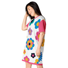 Load image into Gallery viewer, BsD &quot;Flower Power&quot; T-shirt dress