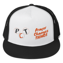 Load image into Gallery viewer, BSD &quot;Prayer Changes Things&quot; Trucker Cap