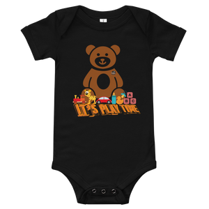 BsD Baby Collection Bodysuit - "It's Play Time" Baby Jersey Short Sleeve One Piece