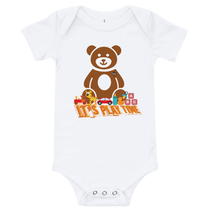 BsD Baby Collection Bodysuit - "It's Play Time" Baby Jersey Short Sleeve One Piece