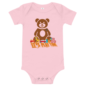 BsD Baby Collection Bodysuit - "It's Play Time" Baby Jersey Short Sleeve One Piece