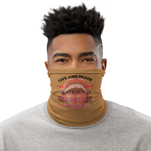 Proverbs 18:21 Neck Gaiter